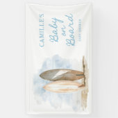 Banderoles Bébé sur la plage à bord Fête de bébé garçon (Vertical)