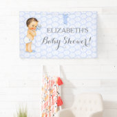 Banderoles Bébé vintage Garçon Rattle Blue (En situation)