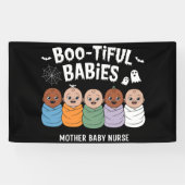 Banderoles Bébés Bootiful Infirmière Mère Bébé Halloween (Horizontal)