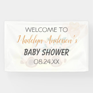 Banderoles Bébés Mignons Camion Vintage Triplés Baby Shower