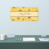 Banderoles Bee Buzzing Honey Bees mignonne (Salon professionnel)