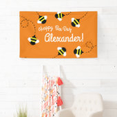 Banderoles Bee Day 1er Anniversaire de fête Décor (En situation)