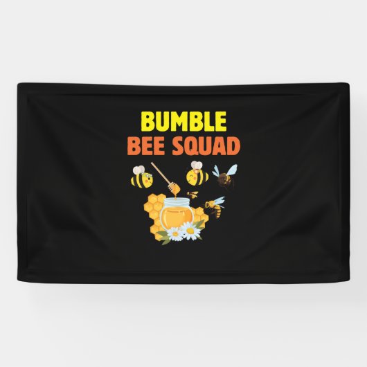 Banderoles Beekeeper Art Bumble Bee Squad 2 (Horizontal)