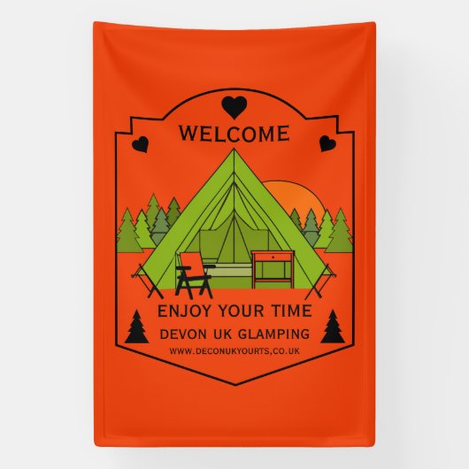 Banderoles Bell Tent Glamping (Verticale)
