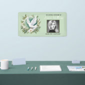 Banderoles Belle colombe blanche (Salon professionnel)