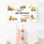 Banderoles Belle construction pour enfants Anniversaire (En situation)