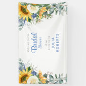 Banderoles Belle douche de mariée florale méditerranéenne  (Vertical)