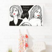 Banderoles belle fille (En situation)