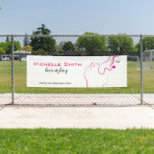 Banderoles Belle icône fille cheveux rose coiffure marque (En situation)