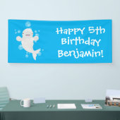 Banderoles Béluga mignon bulles dessin de dessin animé (Salon professionnel)