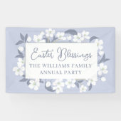 Banderoles Bénédictions de Pâques Plutôt Violet Floral Person (Horizontal)