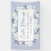 Banderoles Bénédictions de Pâques Plutôt Violet Floral Person (Vertical)