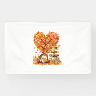 Banderoles Béni D'Être Appelé Grammy Gnome Fall Thanksgivin