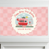 Banderoles Berry First Birday Party Camper fraise