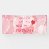 Banderoles Berry First Birthday Banner (Horizontal)