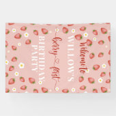 Banderoles Berry Première Affiche de bienvenue d'anniversaire (Horizontal)