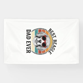 Banderoles Best Beagle Dad Ever Vintage Beagle Shirt Design_1