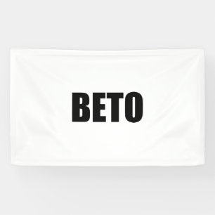 Banderoles Beto O’Rourke, typographie moderne bleue et blanch
