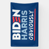 Banderoles Biden Évidemment 2024 Biden Harris (Verticale)