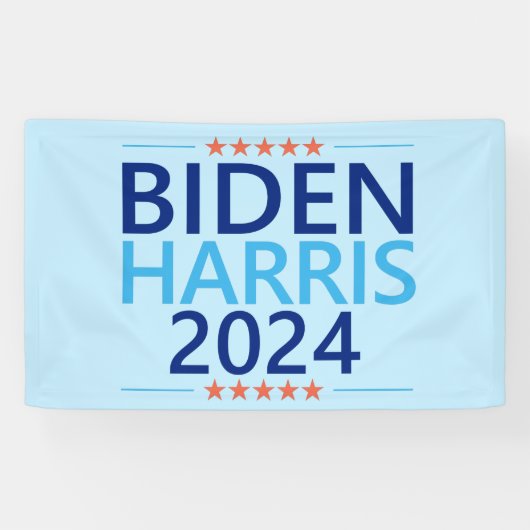 Banderoles Biden Harris 2024 pour l'élection présidentielle a (Horizontal)