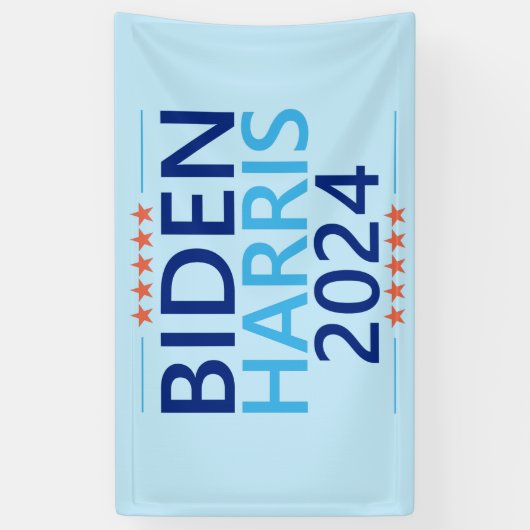 Banderoles Biden Harris 2024 pour l'élection présidentielle a (Vertical)