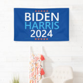 Banderoles Biden Harris 2024 pour l'élection présidentielle a (En situation)