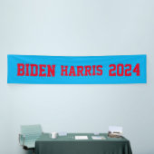 Banderoles Biden Harris 2024 rouge et bleu (Salon professionnel)