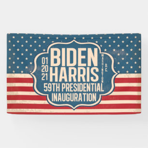 Banderoles Biden Harris 59e Inauguration Commémorative