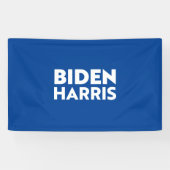 Banderoles Biden Harris, Bleu blanc (Horizontal)