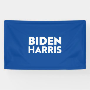 Banderoles Biden Harris, Bleu blanc