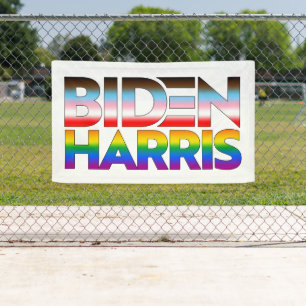 Banderoles Biden Harris Fierté LGBTQ+