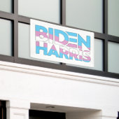 Banderoles Biden Harris Fierté Trans (Bâtiment extérieur)