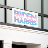 Banderoles Biden Harris Fierté Trans (Bâtiment extérieur)