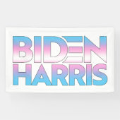 Banderoles Biden Harris Fierté Trans (Horizontal)