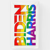 Banderoles Biden Harris Pride Rainbow (Vertical)