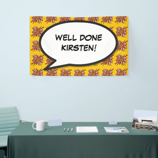 Banderoles BIEN FAIT Fun Moderne Retro Comic Book (Salon professionnel)