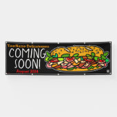 Banderoles Bientôt Grand Ouverture Sandwich Shop Business (Horizontal)