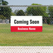 Banderoles Bientôt Rouge Noir et Blanc Entreprise (Insitu)