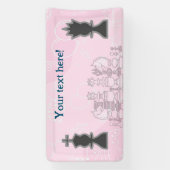 Banderoles Bienvenue à Chess Party (Verticale)