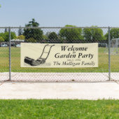 Banderoles Bienvenue à Garden Party Custom Outdoor Banner (En situation)