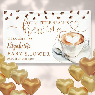 Banderoles Bienvenue à la Baby Shower Little Bean Coffee