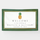 Banderoles Bienvenue à la collection de Mariages d'ananas tro (Horizontal)