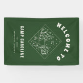 Banderoles Bienvenue à la fête de Bachelorette au camp (Horizontal)