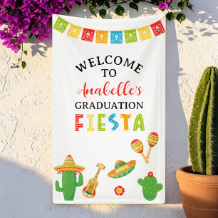 Banderoles Bienvenue à la fête de fin d'études Mexican Fiesta