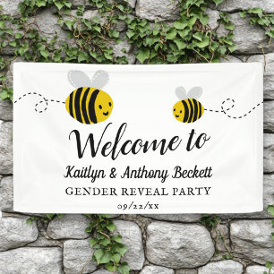 Banderoles Bienvenue à la fête de la douce petite abeille ché