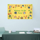 Banderoles Bienvenue À La Fête Du Doux Laide Jaune (Salon professionnel)