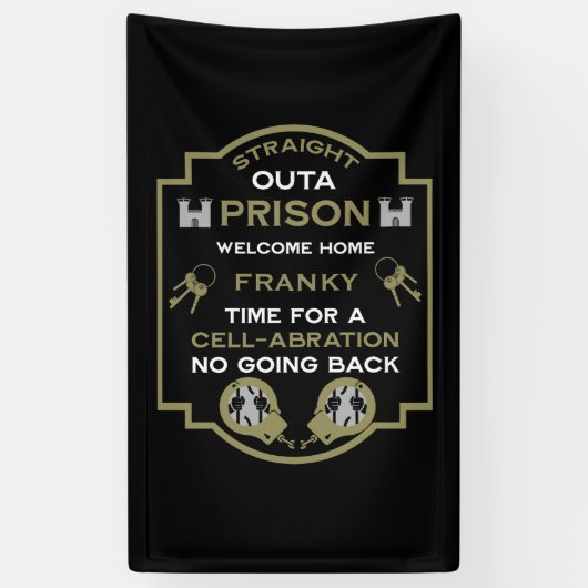 Banderoles Bienvenue À La Maison De La Prison (Vertical)