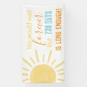 Banderoles Bienvenue à la maison jours avant (Verticale)