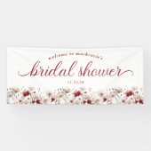 Banderoles Bienvenue à la réception de mariage bohème d'été a (Horizontal)