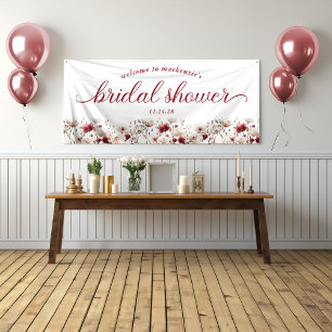Banderoles Bienvenue à la réception de mariage bohème d'été a